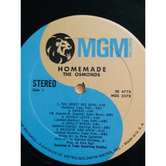 The Osmonds Homemade LP 1971 MGM SE-4770 First Pressing Vinyl Record VG+ Origina - Picture 2 of 10